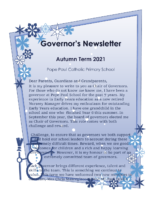 Governor Newsletter 2021 Autumn Term